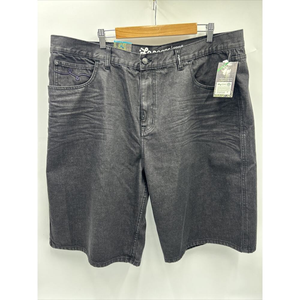 NEW LRG Lifted Research Group Y2K Mens Denim Shorts Size 44 Black